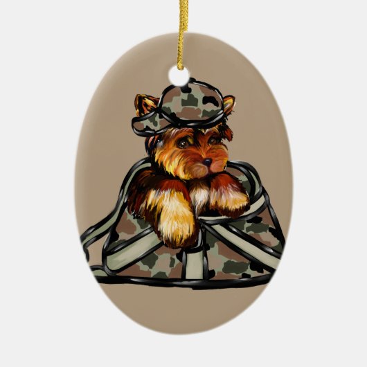 YORKIE POO KERAMISCH ORNAMENT (Voorkant)