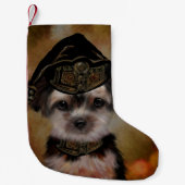 Yorkie Poo Kleine Kerstsok (Voorkant)