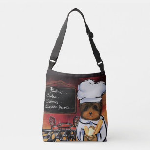 YORKIE POO KOK CROSSBODY TAS
