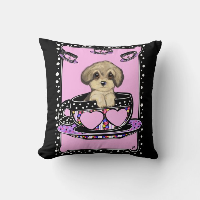 Yorkie Poo Kussen (Voorkant)