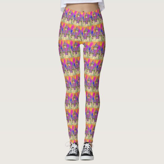 Yorkie Poo Leggings (Voorkant)
