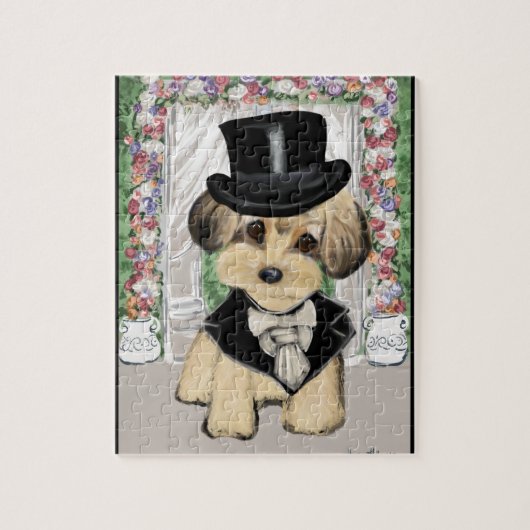 YORKIE POO LEGPUZZEL (Verticaal)