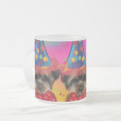 Yorkie Poo Matglas Koffiemok (Voorkant links)