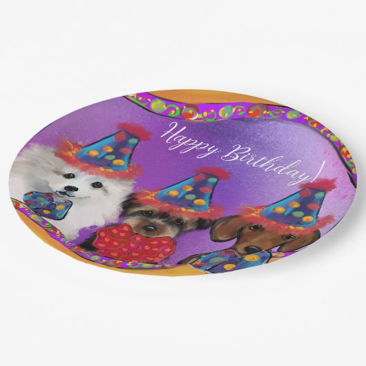 Yorkie Poo Papieren Bordje (Gekanteld)