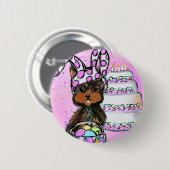 Yorkie Poo Pasen Ronde Button 5,7 Cm (Voorkant /achterkant)