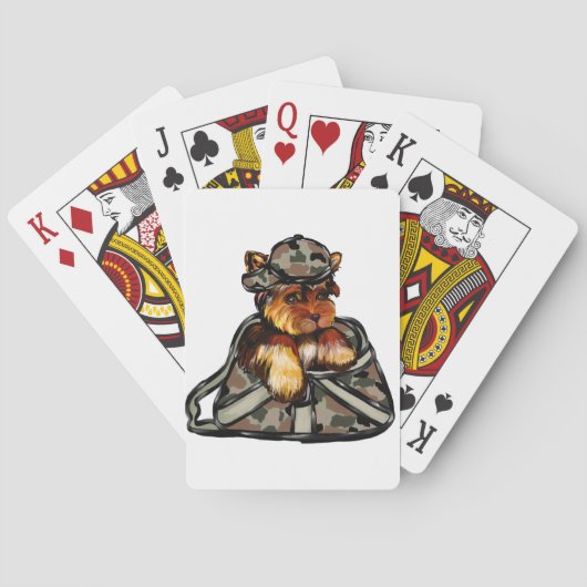 YORKIE POO POKERKAARTEN (Achterkant)