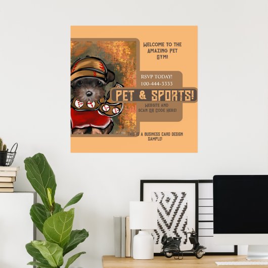 Yorkie Poo Poster (Thuiskantoor)