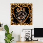 Yorkie Poo Poster (Thuiskantoor)