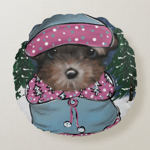 Yorkie Poo Rond Kussen