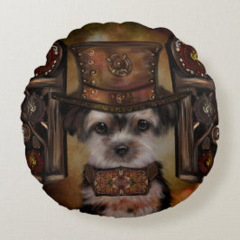 Yorkie Poo Rond Kussen