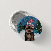 YORKIE POO RONDE BUTTON 3,2 CM (Voorkant /achterkant)