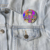 Yorkie Poo Ronde Button 5,7 Cm (In situ)