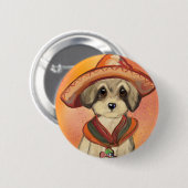 Yorkie Poo Ronde Button 5,7 Cm (Voorkant /achterkant)