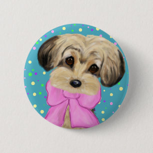 Yorkie Poo Ronde Button 5,7 Cm