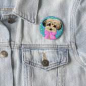 Yorkie Poo Ronde Button 5,7 Cm (In situ)