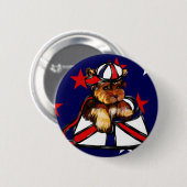 YORKIE POO RONDE BUTTON 5,7 CM (Voorkant /achterkant)