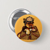 YORKIE POO RONDE BUTTON 5,7 CM (Voorkant /achterkant)