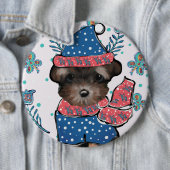 Yorkie Poo Ronde Button 6,0 Cm (In situ)