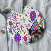 Yorkie Poo Ronde Button 6,0 Cm (In situ)