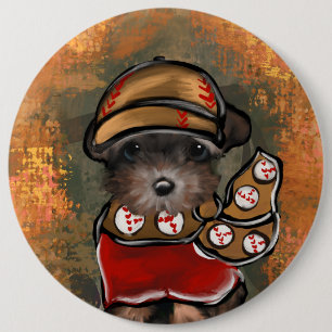 Yorkie Poo Ronde Button 6,0 Cm