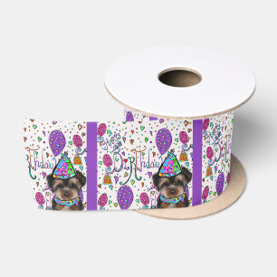 Yorkie Poo Satijnen Lint