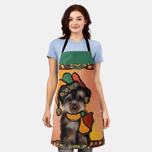 Yorkie Poo Schort (Gedragen)