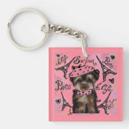 YORKIE POO SLEUTELHANGER (voorkant)