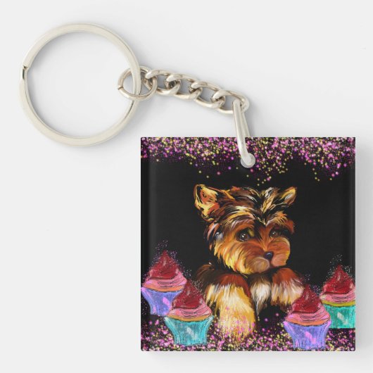 Yorkie Poo Sleutelhanger (voorkant)