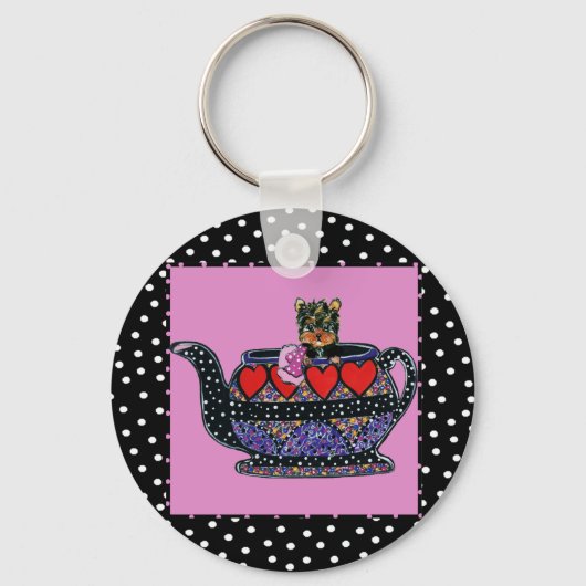Yorkie Poo Sleutelhanger (Voorkant)
