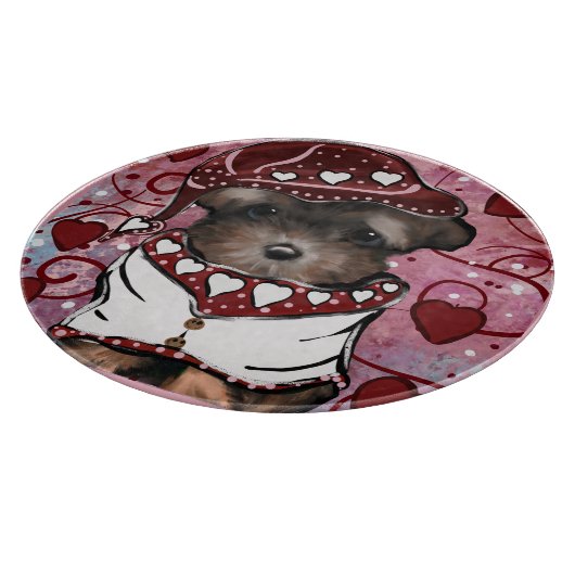 Yorkie Poo Snijplank (Hoek)