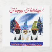 YORKIE POO SPARKLING WIJNETIKET (Enkel label)