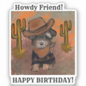 Yorkie Poo Sticker (Voorkant)