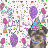 Yorkie Poo Sticker (Voorkant)