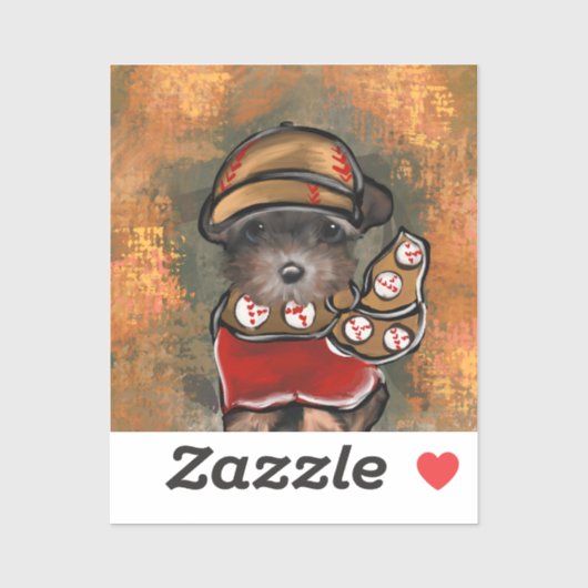 Yorkie Poo  Sticker (Vel)