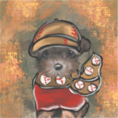 Yorkie Poo  Sticker (Voorkant)