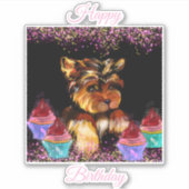 Yorkie Poo Sticker (Voorkant)