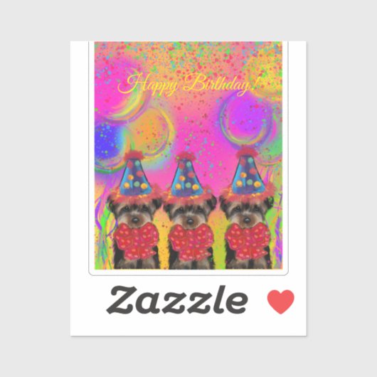 Yorkie Poo Sticker (Vel)