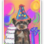 YORKIE POO STICKER (Voorkant)