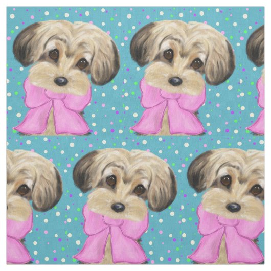 Yorkie poo stof (Swatch)