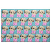 Yorkie poo stof (Fat Quarter)