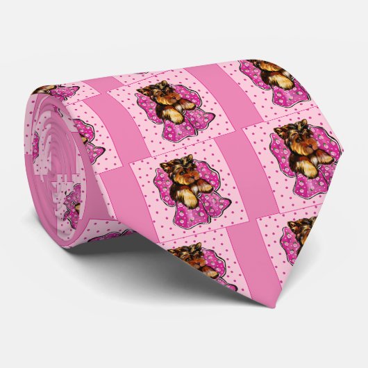 Yorkie Poo Stropdas (Opgerold)