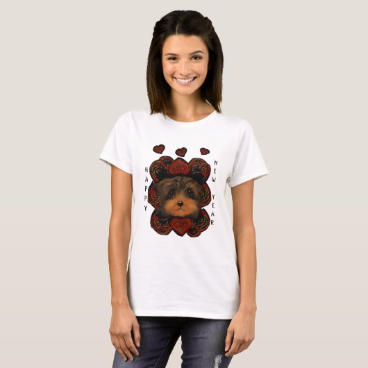 YORKIE POO T-SHIRT (Voorkant volledig)