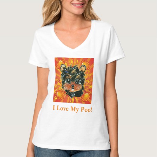 YORKIE POO T-SHIRT (Voorkant)