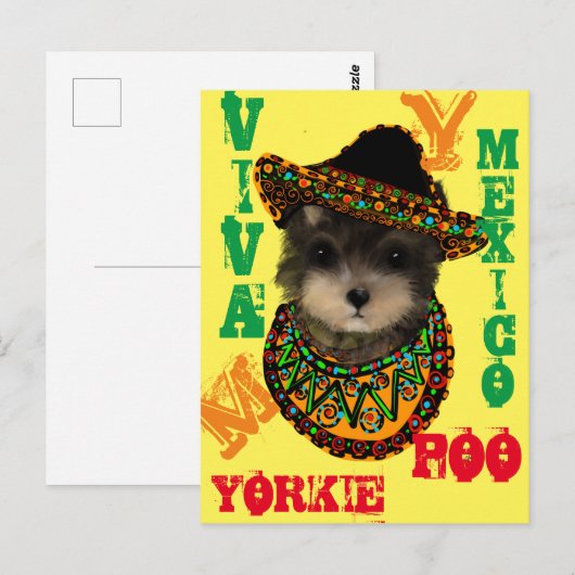 Yorkie Poo Tanktop Briefkaart (Voorkant / Achterkant)