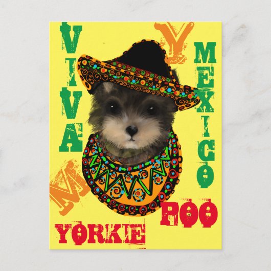Yorkie Poo Tanktop Briefkaart (Voorkant)