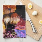 Yorkie Poo Theedoek (Quarter Fold)