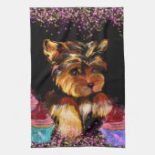 Yorkie Poo Theedoek (Verticaal)