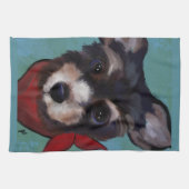 Yorkie Poo Theedoek (Horizontaal)