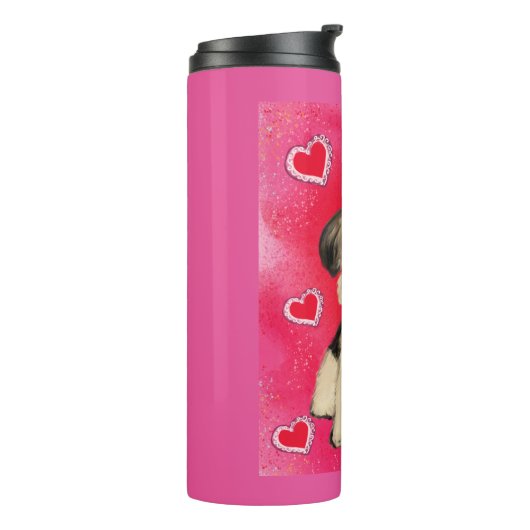 YORKIE POO THERMOSBEKER (Gedraaid links)