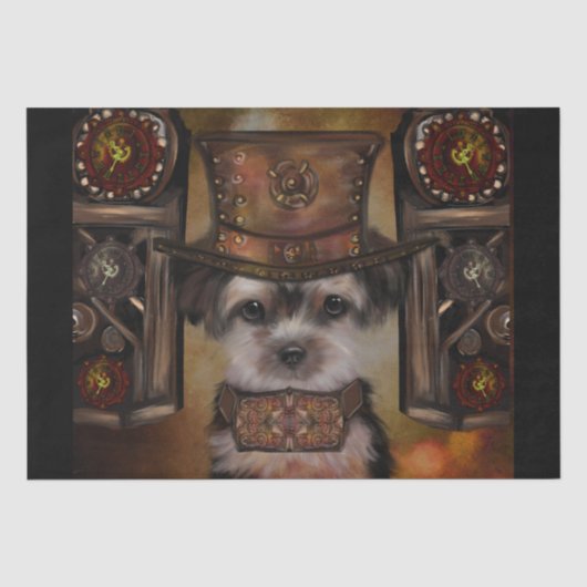 Yorkie Poo Tissuepapier (Voorkant)